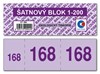 Obrázek Baloušek šatnové bloky - 135 x 47 mm / 1-200 / 8 odstínů barev / ET295