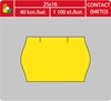 Obrázek Etikety do etiketovacích kleští - 25 x 16 mm Contact / žlutá
