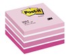 Obrázek Samolepicí bločky Post-it kostky - růžové odstíny / 450 lístků