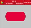 Obrázek Etikety do etiketovacích kleští - 26 x 12 mm Contact / červená