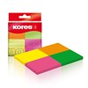 Obrázek Samolepicí bločky Kores Multicolor - 40 mm x 50 mm / 4 ks