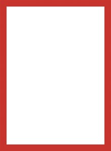 Obrázek Magnetický informační rámeček LEAN - A4 / 230 x 317 mm / červená / 10 ks