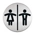 Obrázek Piktrogram nerez Durable - WC Piktrogram nerez Durable - WC dámy a páni / Ø 83 mm