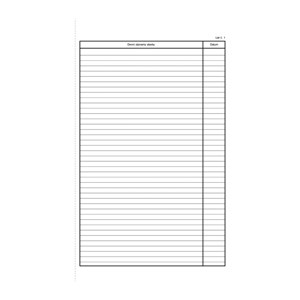 Obrázek Stavební deník Optys - A4 / číslovaný 128 listů NCR / 1278