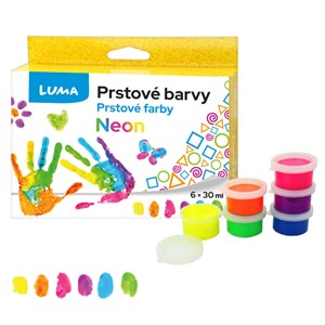 Obrázek Prstové barvy LUMA Neon - 6 barev