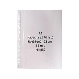 Obrázek Závěsný obal - A4 čirý / 55 my / 100 ks
