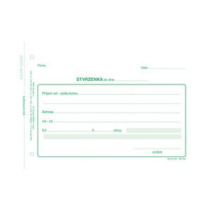 Obrázek Optys 1080 stvrzenka NCR 100 listů A6