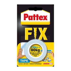 Obrázek Montážní páska oboustranná Pattex Super Fix - 80 kg / 19 mm x 1,5 m
