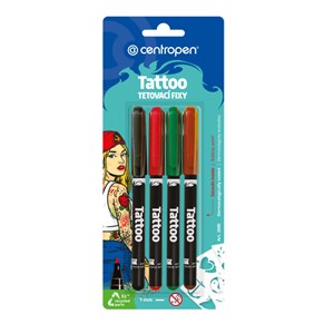 Obrázek Popisovač Centropen 2880 TETOVACÍ - sada / 4 ks