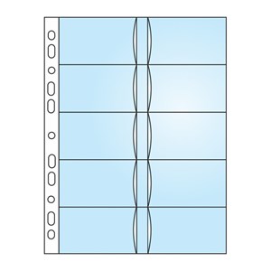 Obrázek Závěsný obal Bantex - A4 silný / obal na 20 ks vizitek / 10 ks