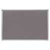 Obrázek Tabule filcová v hliníkovém rámu ARTA - 100 x 150 cm / šedá