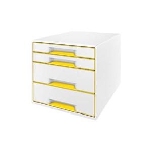 Obrázek Zásuvkový box Leitz WOW - 2+2 zásuvky / žlutá