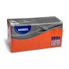 Obrázek Wimex papírové ubrousky koktejlové oranžové 2-vrstvé 24 cm x 24 cm 250ks