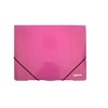 Obrázek Spisové desky s gumou eColection A4 / 3 klopy / růžová