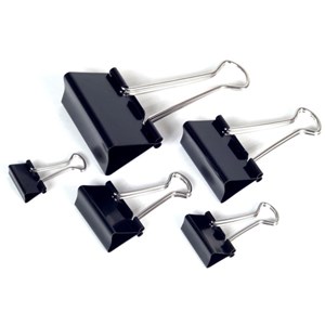 Obrázek Klipy kovové černé - 32 mm