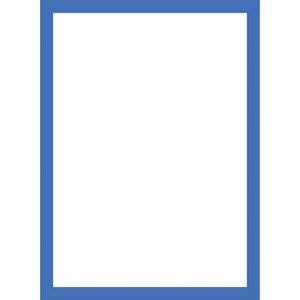 Obrázek Magnetický informační rámeček LEAN - A4 / 230 x 317 mm / modrá / 10 ks