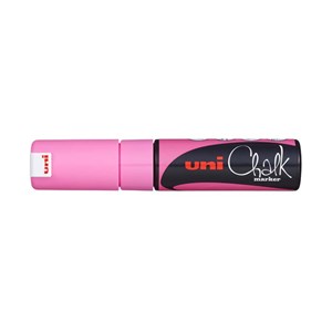 Obrázek Popisovač křídový UNI Chalk Marker PWE-8K / fluo růžová