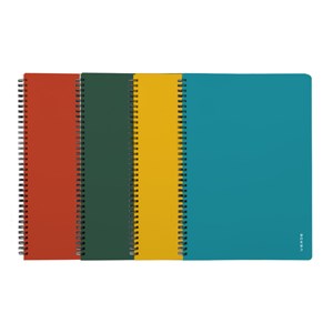 Obrázek Blok kroužkový VERDE - A4 / linka / mix barev