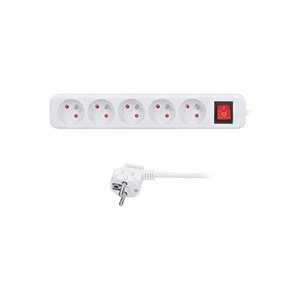 Obrázek Prodlužovací přívody s vypínačem - 5 zásuvek / 3 m