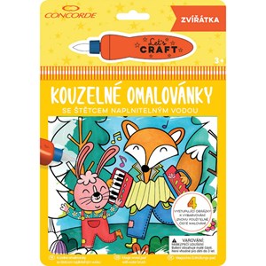 Obrázek Omalovánky kouzelné CONCORDE - Zvířátka