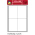 Obrázek Print etikety A4 pro laserový a inkoustový tisk / 30 archů - 105 x 148 mm (4 etikety / arch)