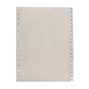 Obrázek Rozdružovač A4 plastový šedý - A - Z