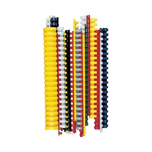 Obrázek Hřbety pro kroužkovou vazbu - 10 mm / černá / 100 ks