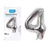 Obrázek Balónek nafukovací č. 4 - stříbrný / 43cm