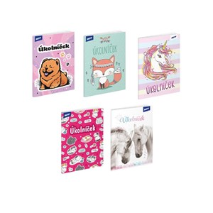 Obrázek Úkolníčky - A5 / 40 listů / mix motivů zvířátka pro holky