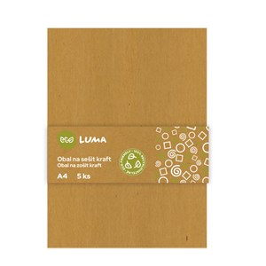 Obrázek Obaly na sešity ECO LUMA - A4 / kraft / 5 ks