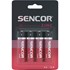 Obrázek Baterie Sencor zinková tužková AA R6 / 4 ks