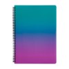 Obrázek Blok kroužkový OMBRE - A4 / linka / růžová