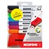 Obrázek Popisovač Kores K-Marker Whiteboard - sada 7 ks + mazací houba / kulatý hrot