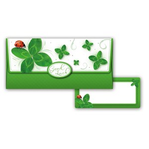 Obrázek Obálka na peníze - Čtyřlístek