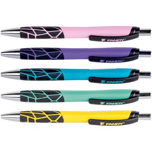 Obrázek Kuličkové pero Rock - pastelový mix