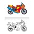 Obrázek Omalovánka A5 - Motorky
