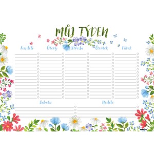 Obrázek Plánovač týdenní A4 - Luční