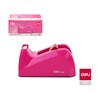 Obrázek Stolní odvíječ lepicí pásky DELI - růžová