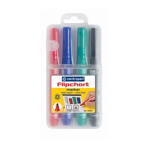 Obrázek Značkovač Centropen 8560 Flipchart - sada 4 ks