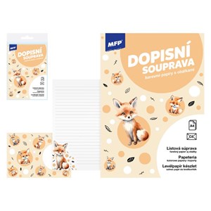 Obrázek Dopisní papír 5 + 10 - Liška