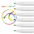 Obrázek Pastelky APLI Color Click Rainbow - 6 barev + ořezávátko